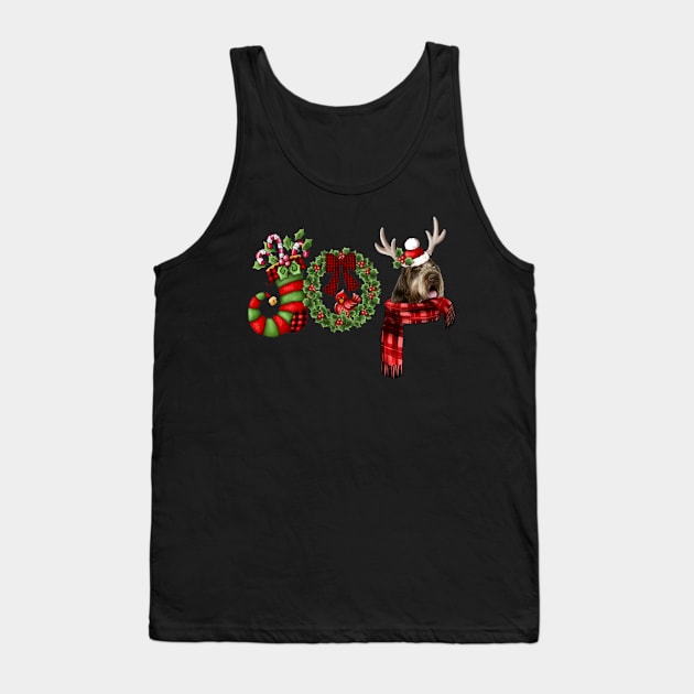 Christmas Joy Dwarf Stocking Wirehaired Pointing Griffon Tank Top by Ripke Jesus